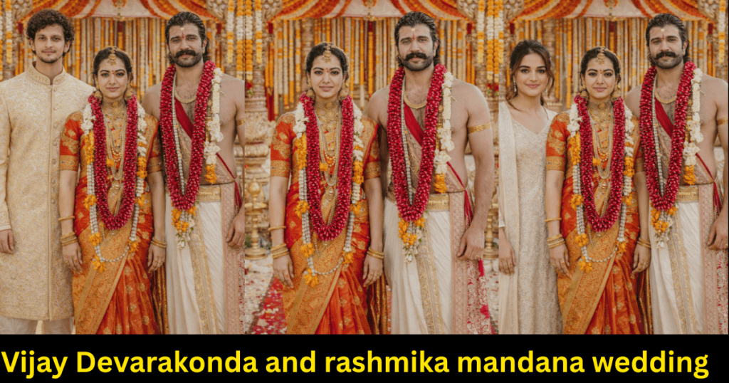 Vijay Devarakonda and rashmika mandana wedding AI Image Prompt