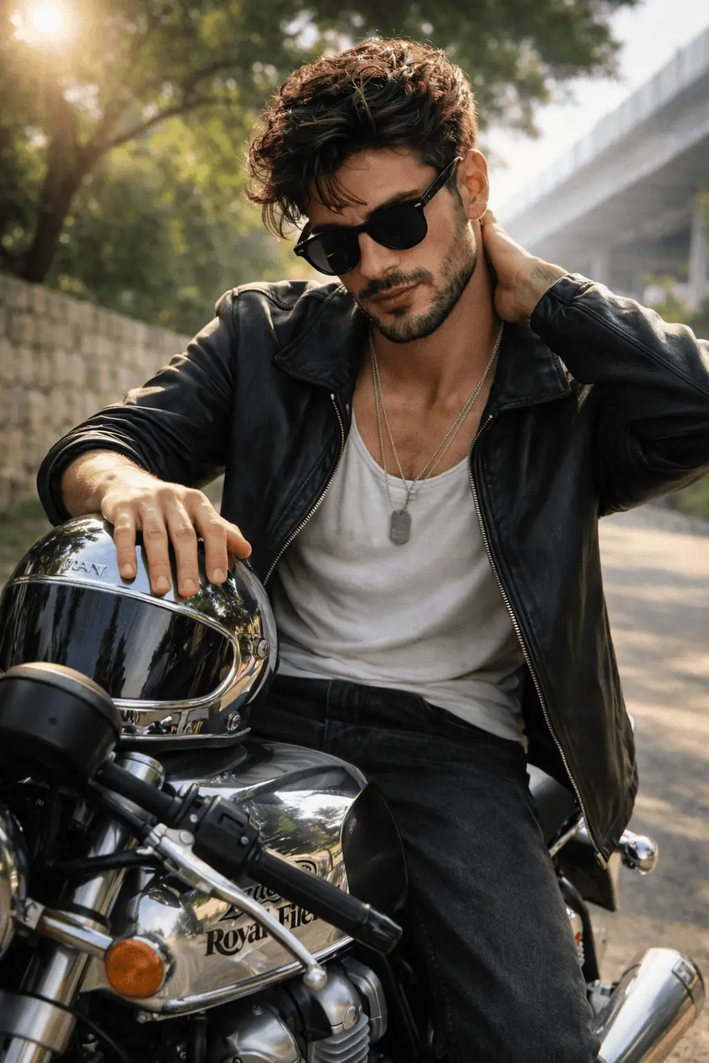 Ultra realistic GT 650 bike AI prompt photorealistic Royal Enfield motorcycle image