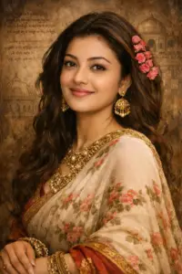 AI Traditional Indian Saree Portrait